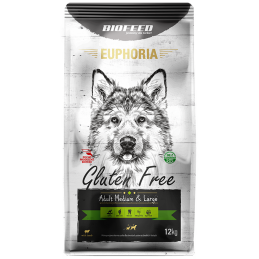 Biofeed Euphoria Gluten Free Medium & Large Dla Psów Średnich I Dużych Ras Z Jagnięciną 12Kg