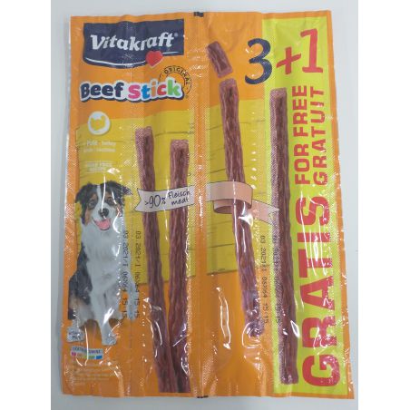 Vitakraft Beef Stick Indyk 3Szt + 1Szt Gratis Przysmak D/Psa