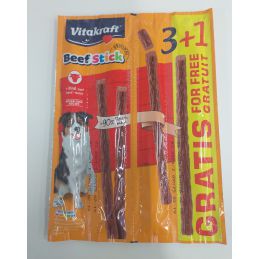 Vitakraft Beef Stick Wołowina 3Szt +1Szt Gratis Przysmak D/Psa