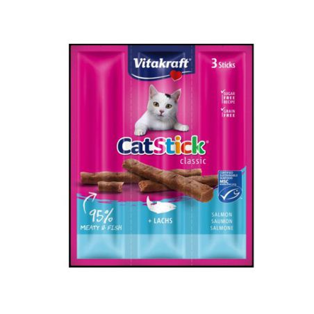 Vitakraft Cat Stick Mini Łosoś Przysmak Dla Kota 3Szt