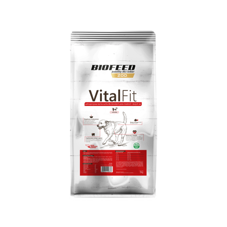 Biofeed Vitalfit Dla Dorosłych Psów Średnich I Dużych Ras Z Wołowiną 15Kg