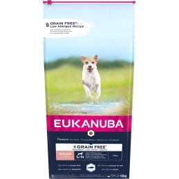 Eukanuba Grain Free Senior Małe/Średnie Rasy, Ryby Oceaniczne - Sucha Karma Dla Psa - 12 Kg