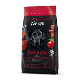 Fitmin Dog For Life Beef & Rice - Sucha Karma Dla Psa - 12 Kg