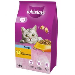 Whiskas Sterile Z Kurczakiem - Sucha Karma Dla Kotów Po Sterylizacji - 14 Kg