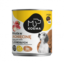 Koema Mokra Karma Dla Psa Z Jagnięciną, Puszka 800G