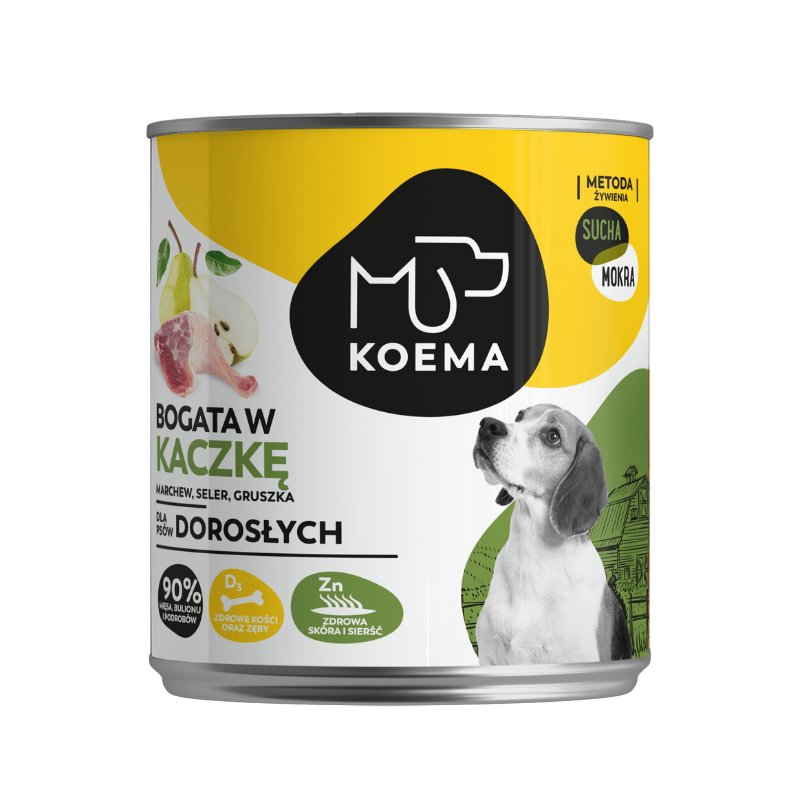 Koema Mokra Karma Dla Psa Z Kaczką, Puszka 800G