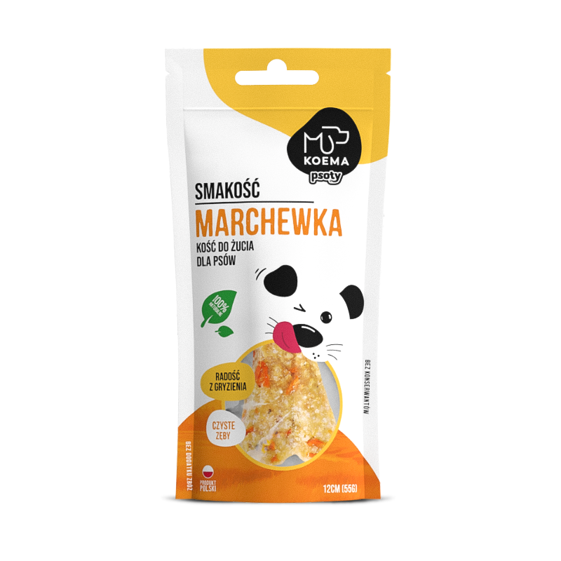 Koema Smakowita Kość Do Żucia Z Marchewką 55G