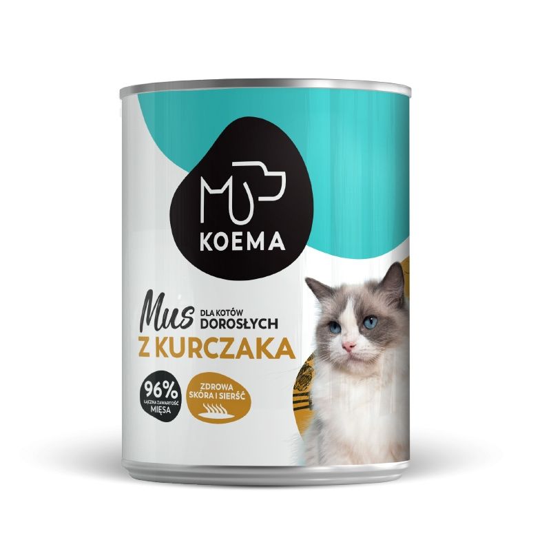 Koema Mokra Karma Dla Kota Z Kurczakiem, Puszka 400G