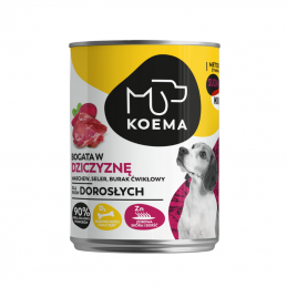 Koema Mokra Karma Dla Psa Z Dziczyzną, Puszka 400G