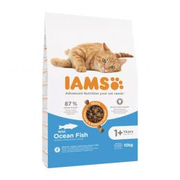 Iams Vitality Adult Cat Ocean Fish - Sucha Karma Dla Kota - 10 Kg