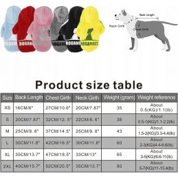 Dogangel Bluza Z Kapturem Dla Psa, Rozmiar S, Dwie Sztuki