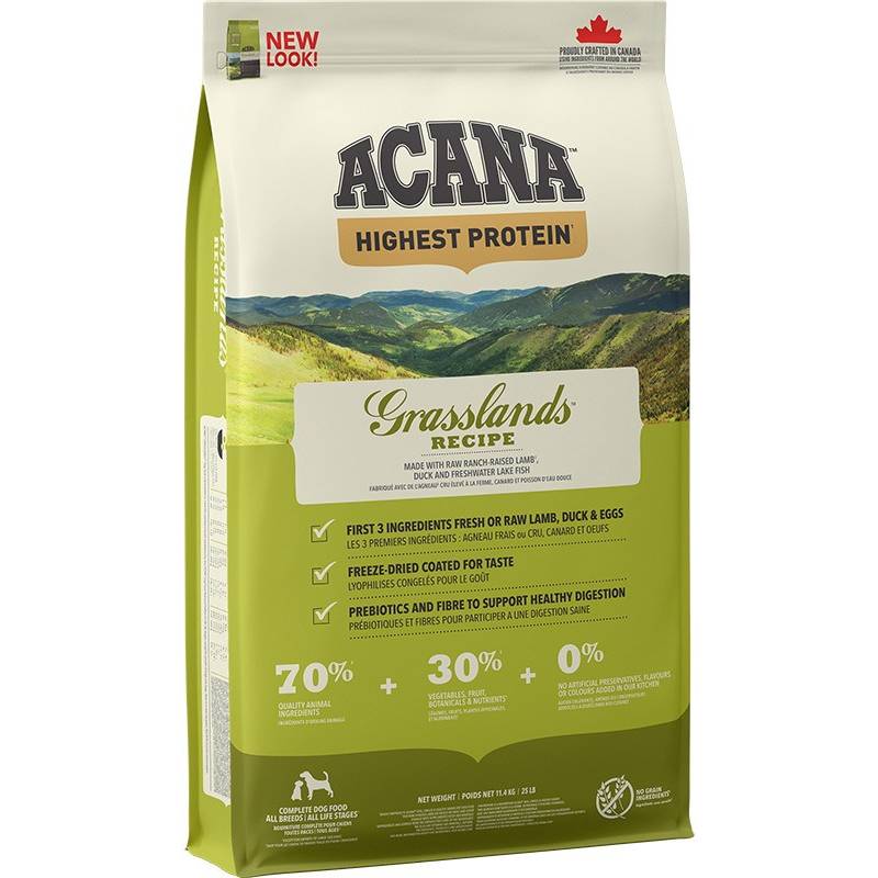 Acana Highest Protein Grasslands Dog - Sucha Karma Dla Psa - 11,4 Kg