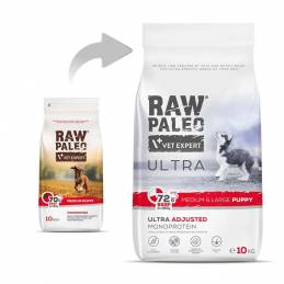 Vetexpert Raw Paleo Ultra Wołowina Medium&Large Puppy 10Kg