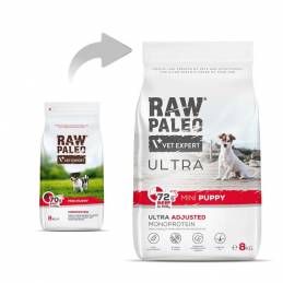 Vetexpert Raw Paleo Ultra Wołowina Mini Puppy 8Kg