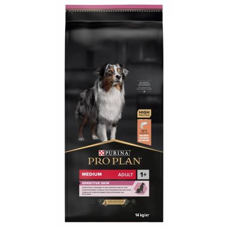 Purina Pro Plan Adult Medium Sensitive Skin - Sucha Karma Dla Psa - 14Kg