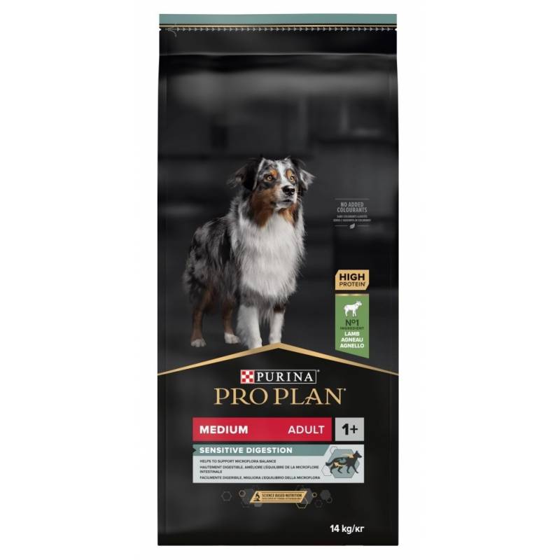 Purina Pro Plan Adult Medium Sensitive Digestion Bogata W Jagnięcinę - Sucha Karma Dla Psa - 14 Kg