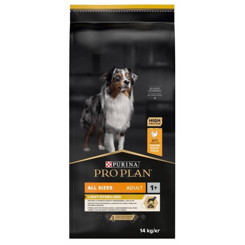 Purina Pro Plan Adult Light/Sterilised - Sucha Karma Dla Psa - 14 Kg