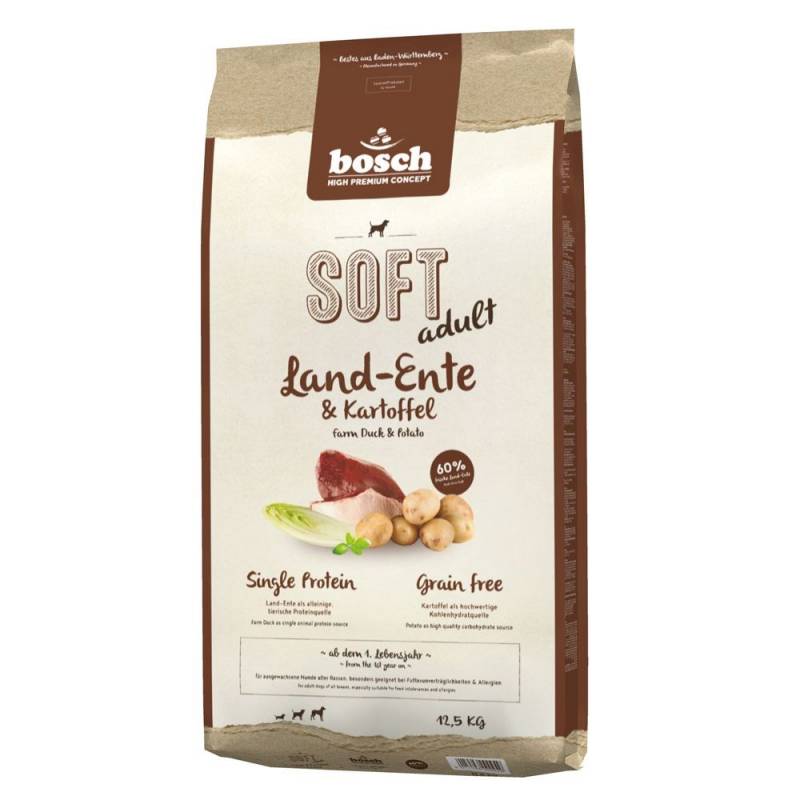 Bosch Adult Soft Farm-Duck & Potato - Sucha Karma Dla Psa - 12,5Kg