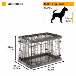 Ferplast Superior 75 - Klatka Dla Psów - 77 X 51 X 55 Cm