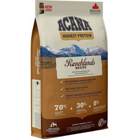 Acana Highest Protein Ranchlands Dog - Sucha Karma Dla Psa - 6 Kg