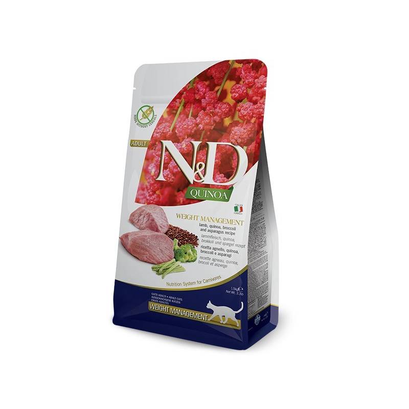 Farmina N&D Quinoa Weight Management Lamb - Sucha Karma Dla Kota - 5Kg