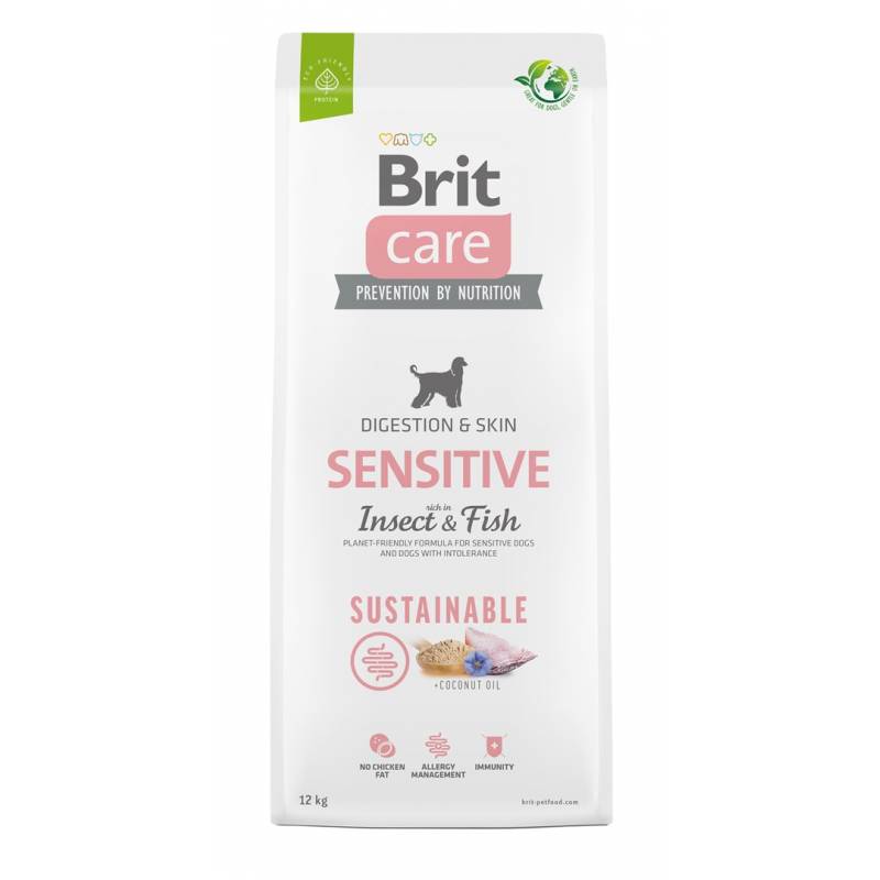 Brit Care Sustainable Sensitive Insect & Fish - Sucha Karma Dla Psa - 12 Kg