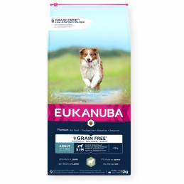 Eukanuba  Dorosły Mała I Średnia Rasa Bez Zbóż Jagnięcina - Sucha Karma Dla Psa - 12 Kg