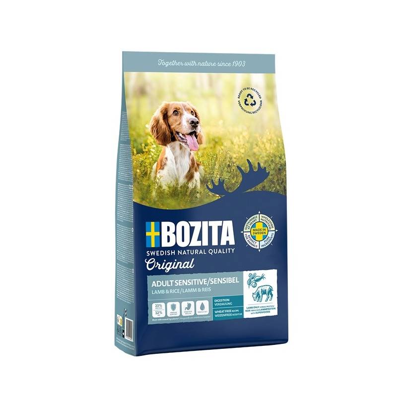 Bozita Original Adult Sensitive Jagnięcina I Ryż  - Sucha Karma Dla Psa - 12 Kg