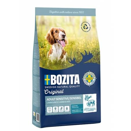 Bozita Original Adult Sensitive Jagnięcina I Ryż  - Sucha Karma Dla Psa - 12 Kg