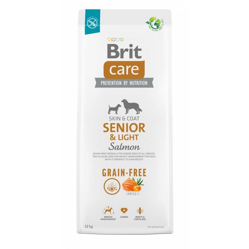 Brit Care Grain-Free Senior & Light Salmon – Sucha Karma Dla Psa - 12 Kg