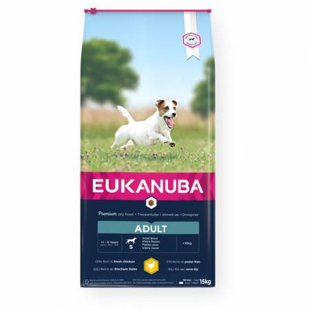 Eukanuba Active Adult Small Breed - Bogata W Świeżego Kurczaka - 15Kg