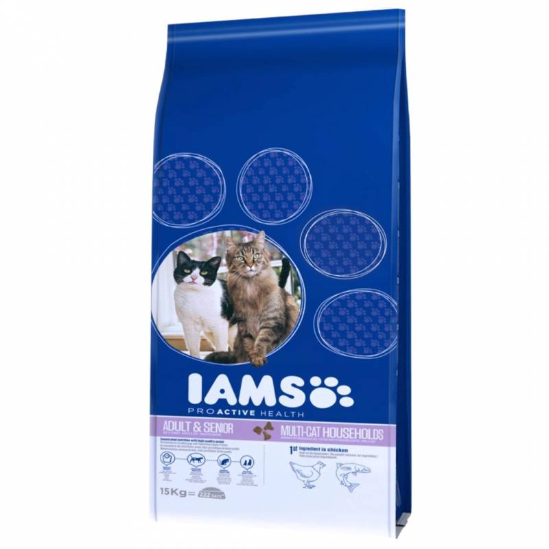 Iams Adult Multicat - Sucha Karma Dla Kota - 15Kg