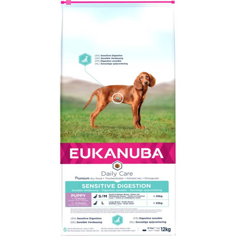 Eukanuba Puppy Daily Care Sensitive Digestion - Sucha Karma Dla Psa - 12 Kg