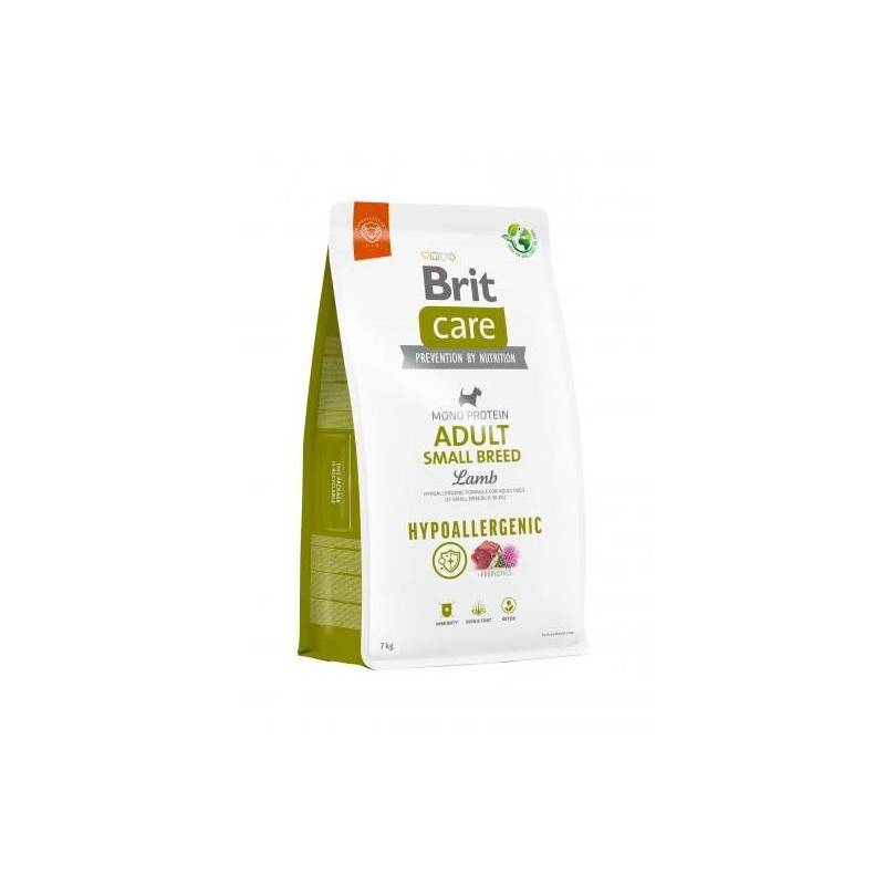 Brit Care Mono Protein Hypoallergenic Adult Małe Rasy Jagnięcina Z Ryżem - Sucha Karma Dla Psa - 7 Kg