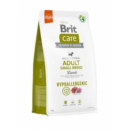 Brit Care Mono Protein Hypoallergenic Adult Małe Rasy Jagnięcina Z Ryżem - Sucha Karma Dla Psa - 7 Kg