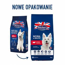 Butcher’s Natural&Healthy Z Wołowiną - Sucha Karma Dla Psa - 15 Kg