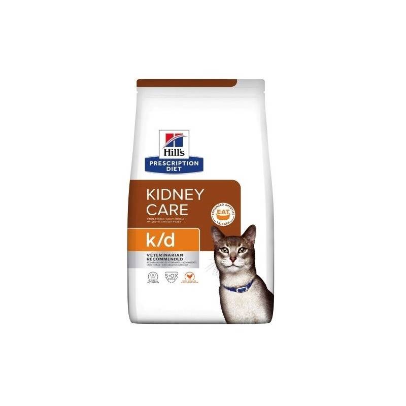 Hill's Prescription Diet Feline K/D Kidney Care - Sucha Karma Dla Kotów Z Chorobami Nerek - 3 Kg