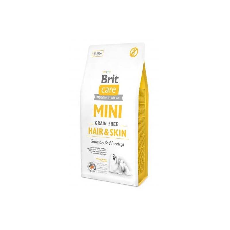 Brit Care Mini Hair&Skin Salmon&Herring - Sucha Karma Dla Psa - 7 Kg