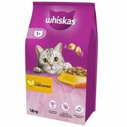 Whiskas Adult Z Kurczakiem - Sucha, Pełnoporcjowa Karma Dla Kota Dorosłego - 14 Kg