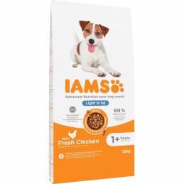 Iams Vitality Adult Light In Fat - Sucha Karma Dla Psa - 12 Kg