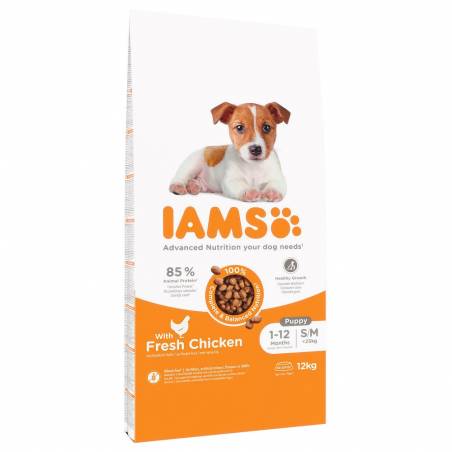 Iams Puppy & Junior Small Medium Sucha Karma Dla Psa 12Kg