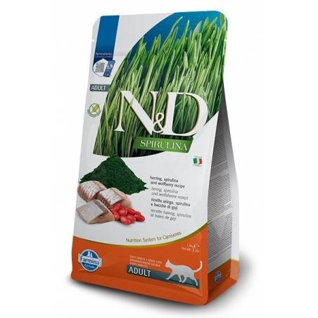 Farmina N&D Spirulina Herring - Sucha Karma Dla Kota - 1.5 Kg