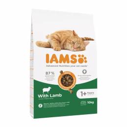 Iams Vitality Cat Adult Lamb - Sucha Karma Dla Kota - 10 Kg