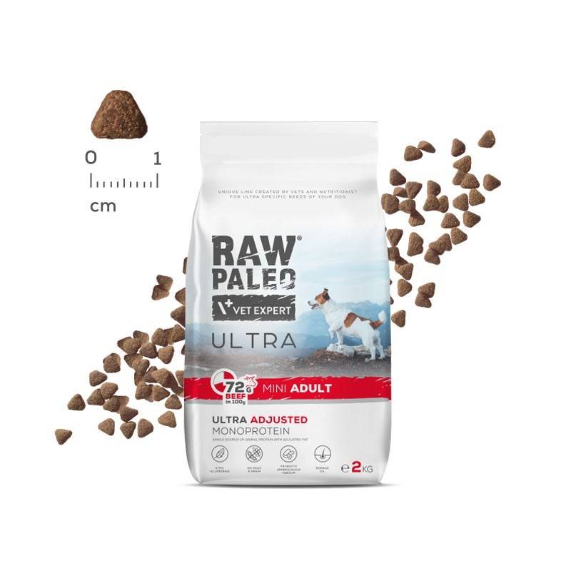 Vetexpert Raw Paleo Ultra Wołowina Mini Adult 2Kg