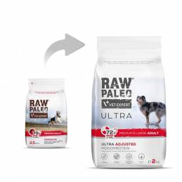 Vetexpert Raw Paleo Ultra Wołowina Medium&Large Adult 2Kg