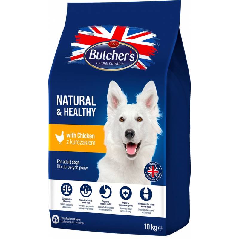 Butcher’s Natural&Healthy Z Kurczakiem - Sucha Karma Dla Psa - 10 Kg