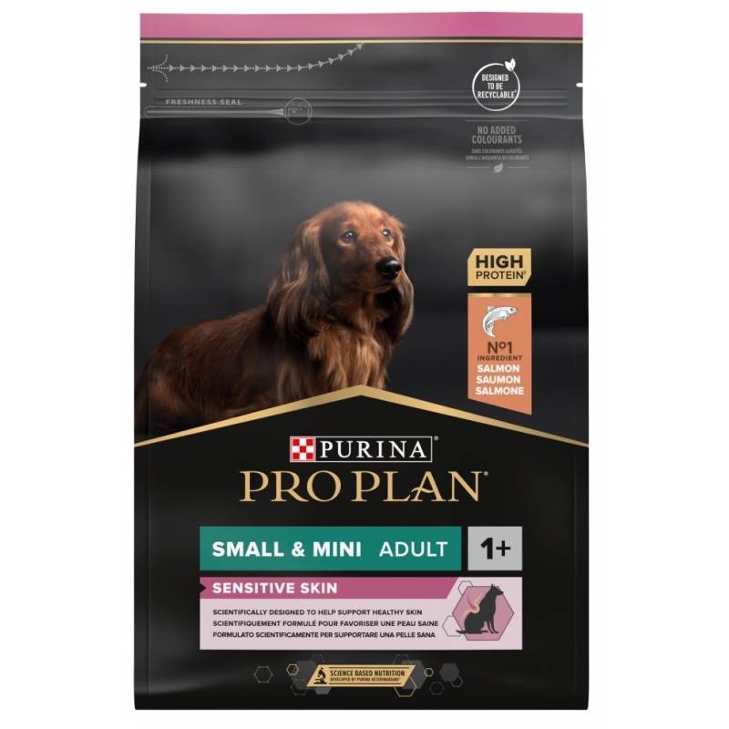 Purina Pro Plan Adult Small & Mini Sensitive Skin - Sucha Karma Dla Psa - 3Kg