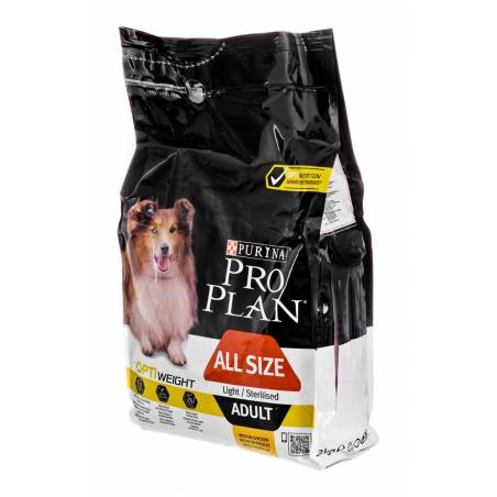 Purina Pro Plan Adult Light/Sterilised 3Kg - Sucha Karma Dla Psa