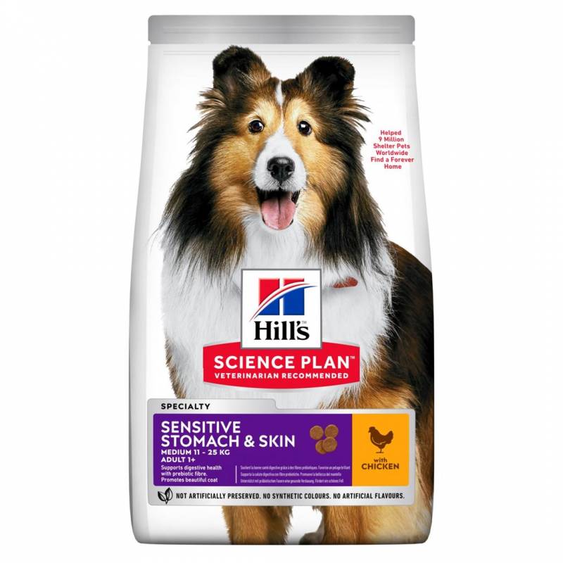 Hill's Science Plan Canine Adult Medium Sensitive Stomach And Skin Dog 2,5Kg