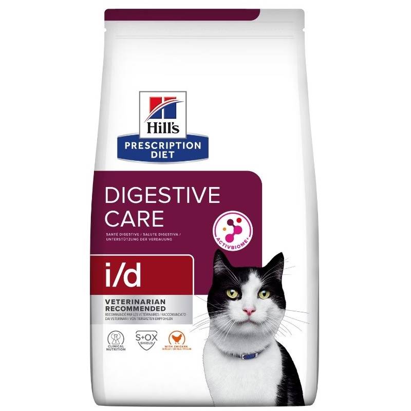 Hill's Prescription Diet Digestive Care I/D Feline Z Kurczakiem - Sucha Karma Dla Kota - Ochrona Układu Pokarmowego - 1,5 Kg